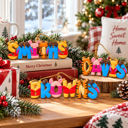 Childhood Custom Name Alphabet Ornament - Personalized Gift For Christmas Ornament 02HUQN080926