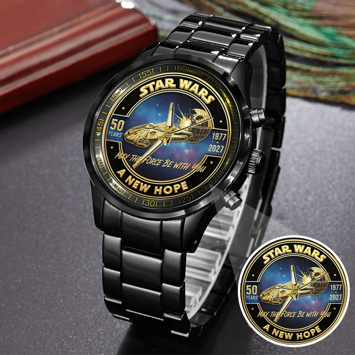 Star Wars 50th Anniversary Stainless Steel Watch