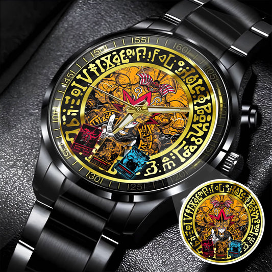 Anime YGO Mystic Duel Anime Watch Dial – Black Alloy Case, Limited Art Design