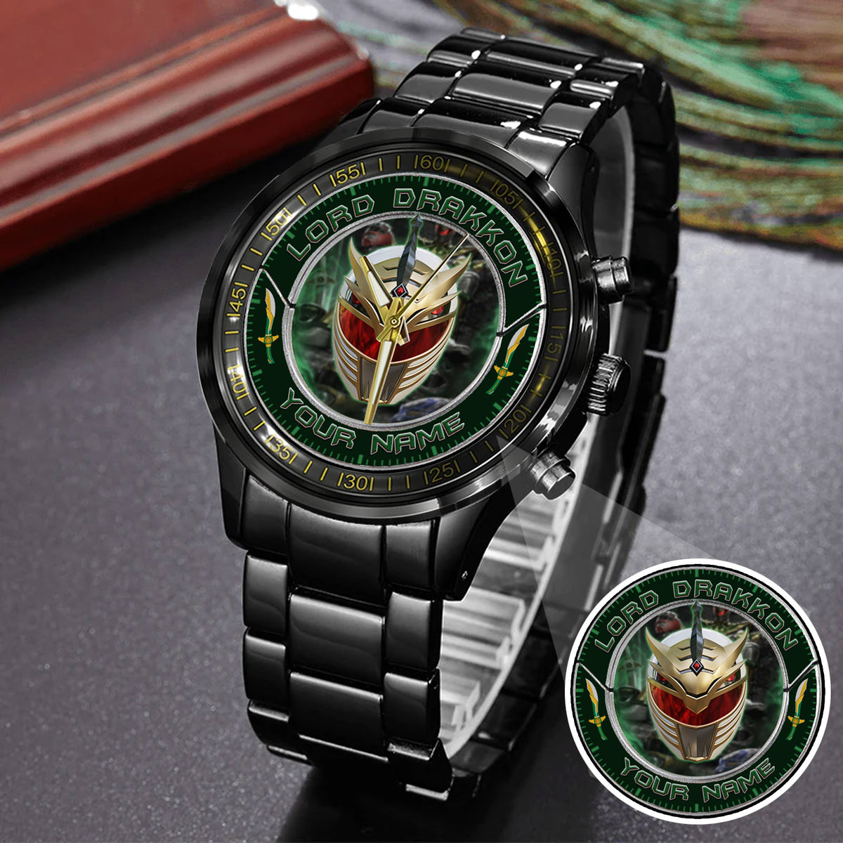 Power Rangers Lord Drakkon Helmet Custom Name Watch