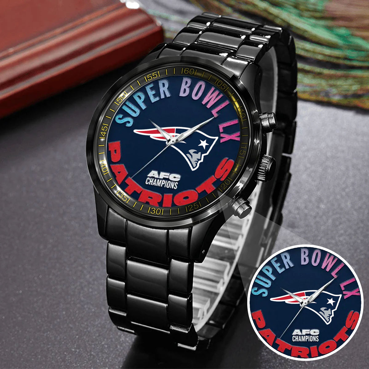 Super Bowl Stainless Steel Watch