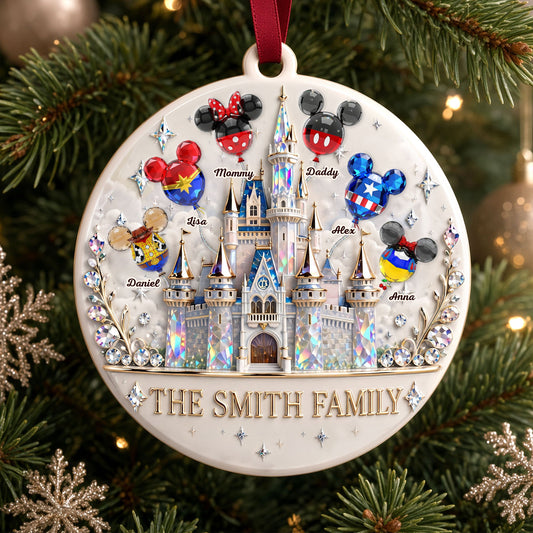 Balloon Family Ornament - Personalized Gifts For Family Christmas Ornament 01OHTI290826