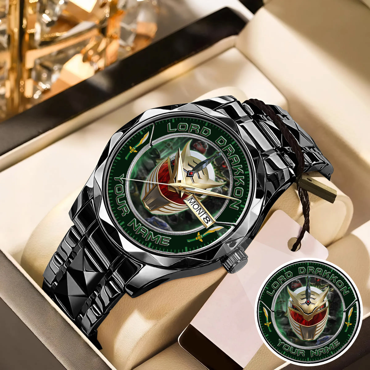 Power Rangers Lord Drakkon Helmet Custom Name Watch