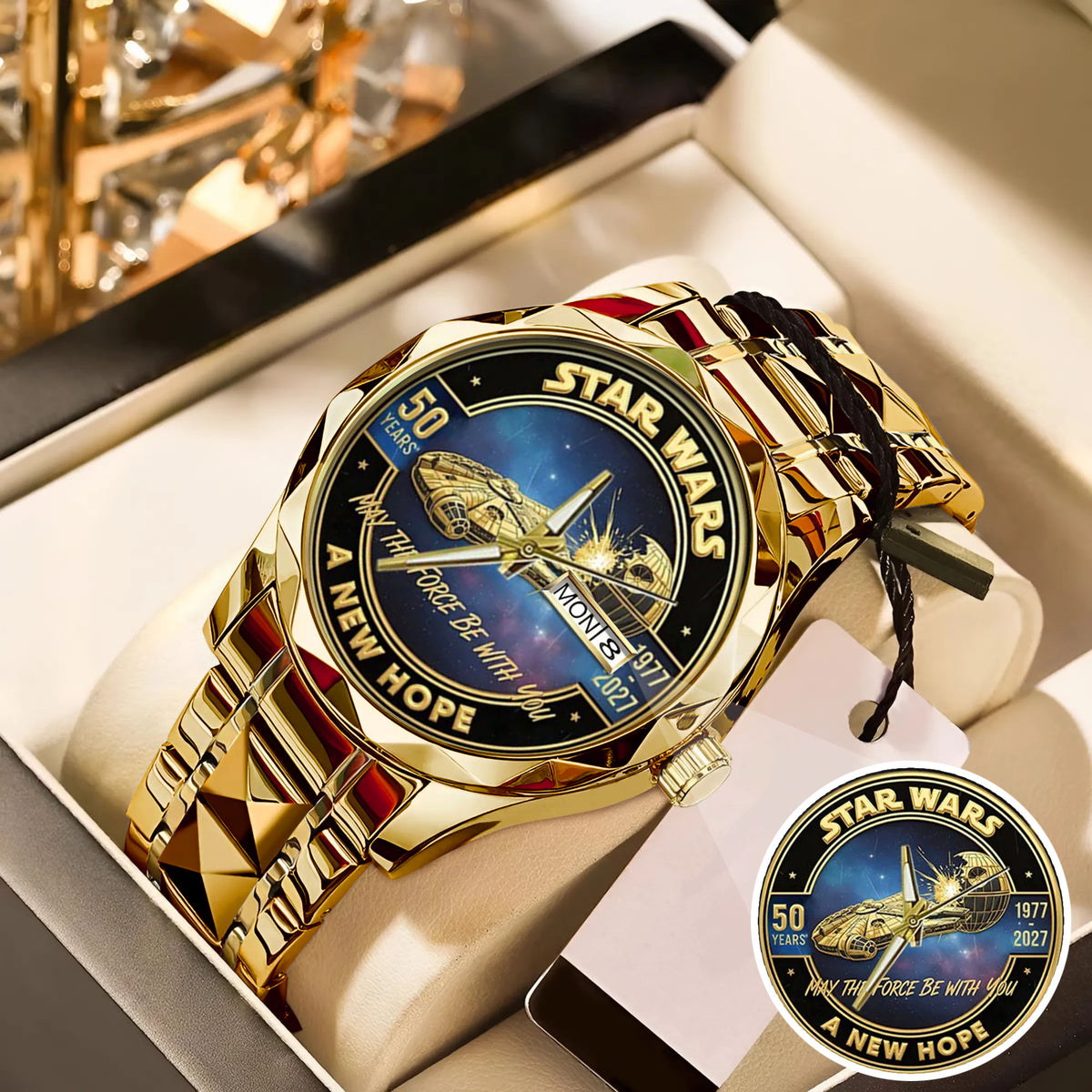 Star Wars 50th Anniversary Stainless Steel Watch