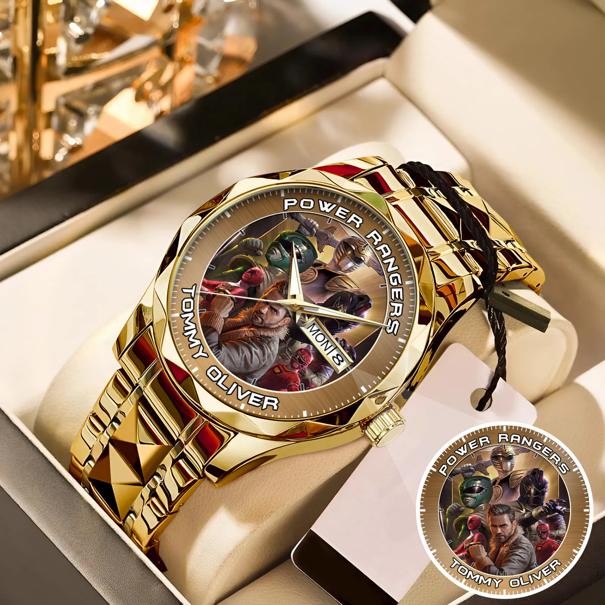 Legendary Tommy Oliver Rangers Art JDF Merories Custom Watch