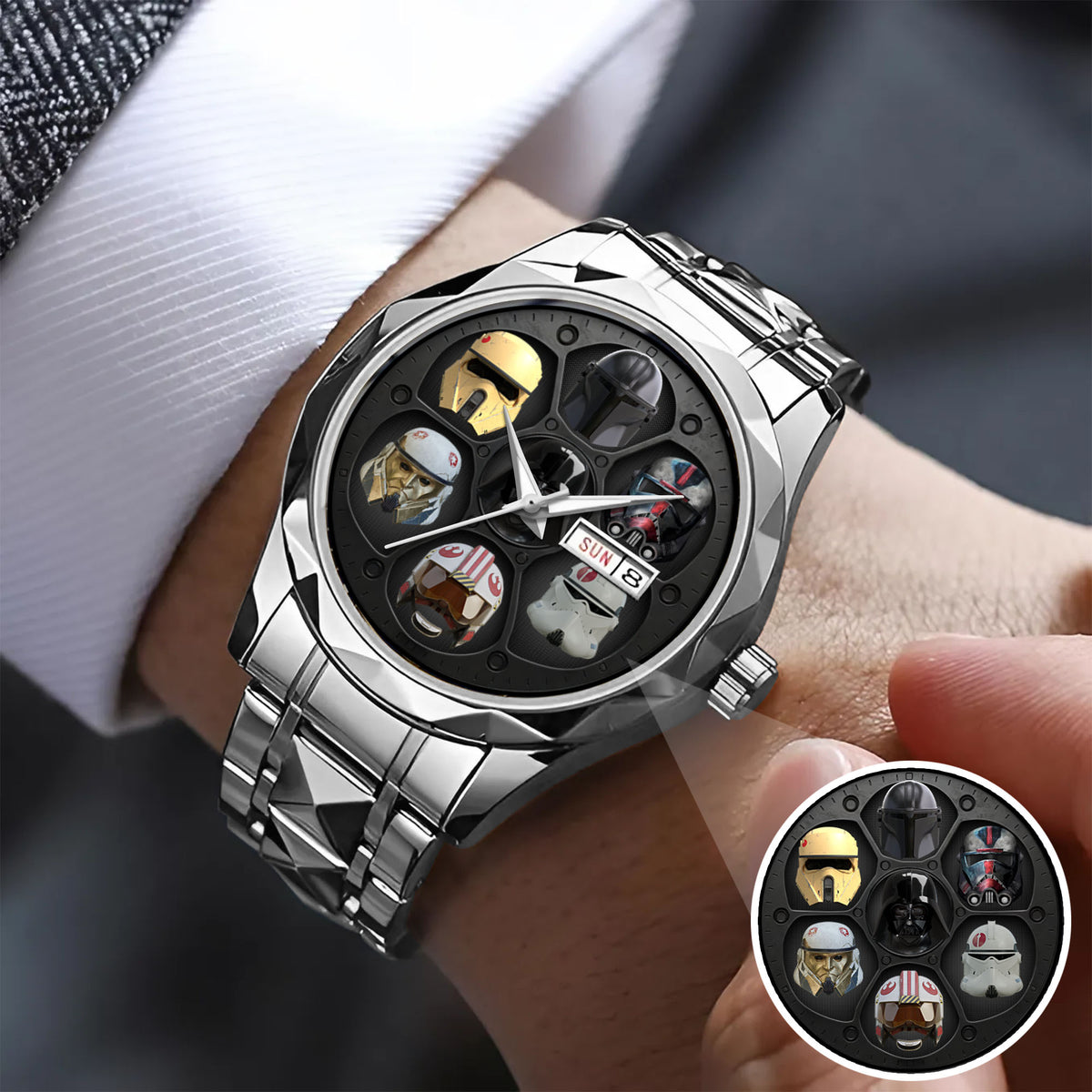 Movie Star Wars Stormtroopers Helmet Personalized Watch