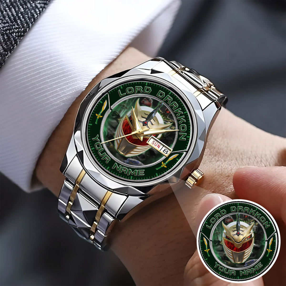 Power Rangers Lord Drakkon Helmet Custom Name Watch