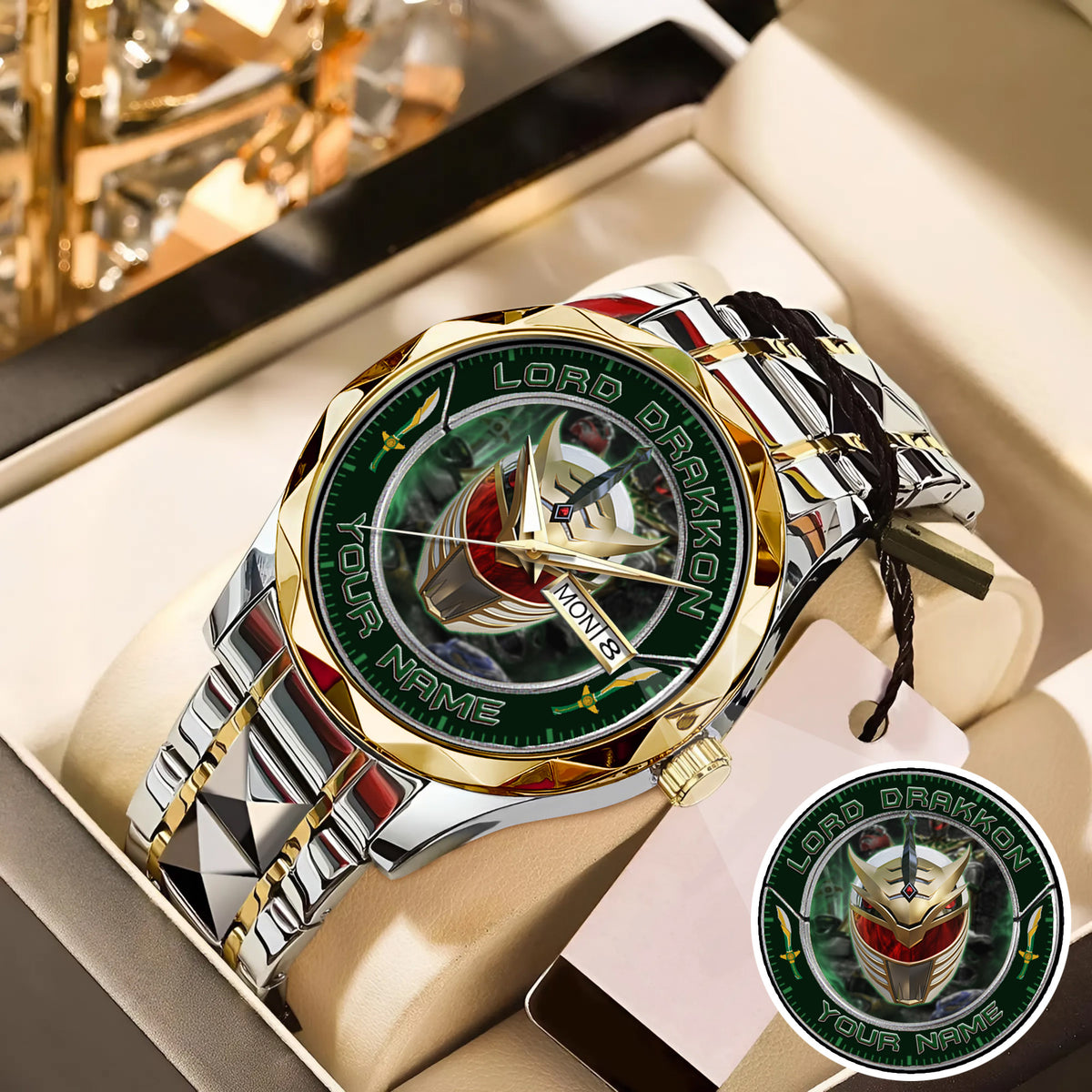 Power Rangers Lord Drakkon Helmet Custom Name Watch