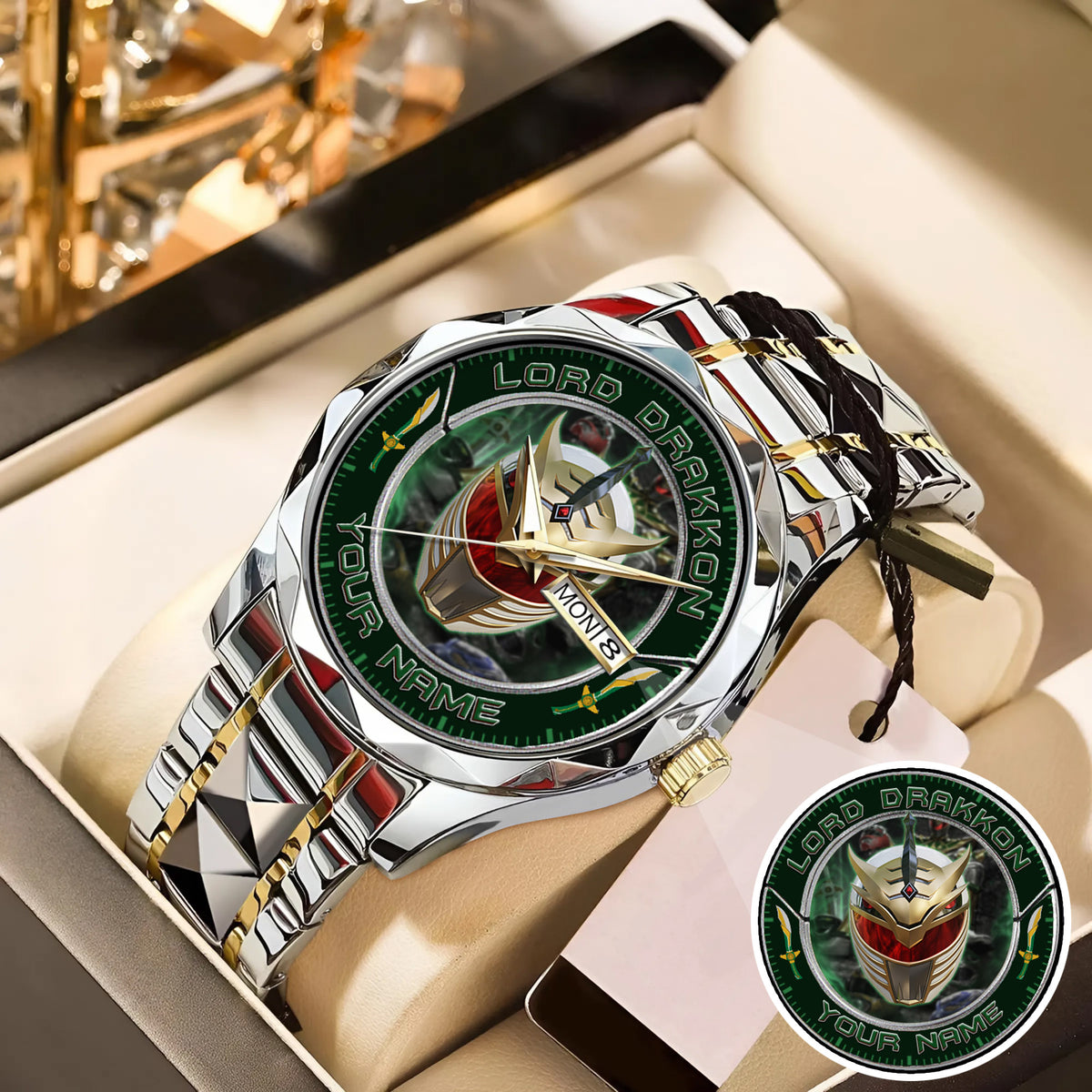 Power Rangers Lord Drakkon Helmet Custom Name Watch