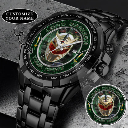 Power Rangers Lord Drakkon Helmet Custom Name Watch