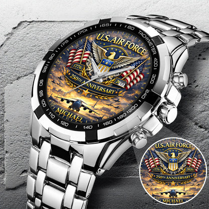 USA 250th Anniversary U.S. Air Force - Custom Name Watch