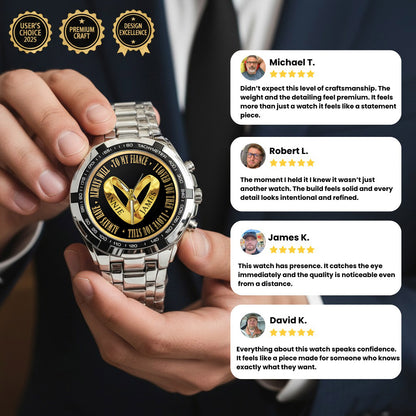 Custom Name Couple Watch – Personalized His & Hers Watch Set – Romantic Gift for Valentine’s Day, Anniversary & Birthday