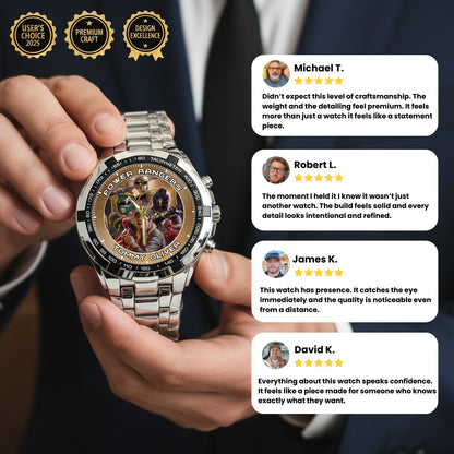 Legendary Tommy Oliver Rangers Art JDF Merories Custom Watch