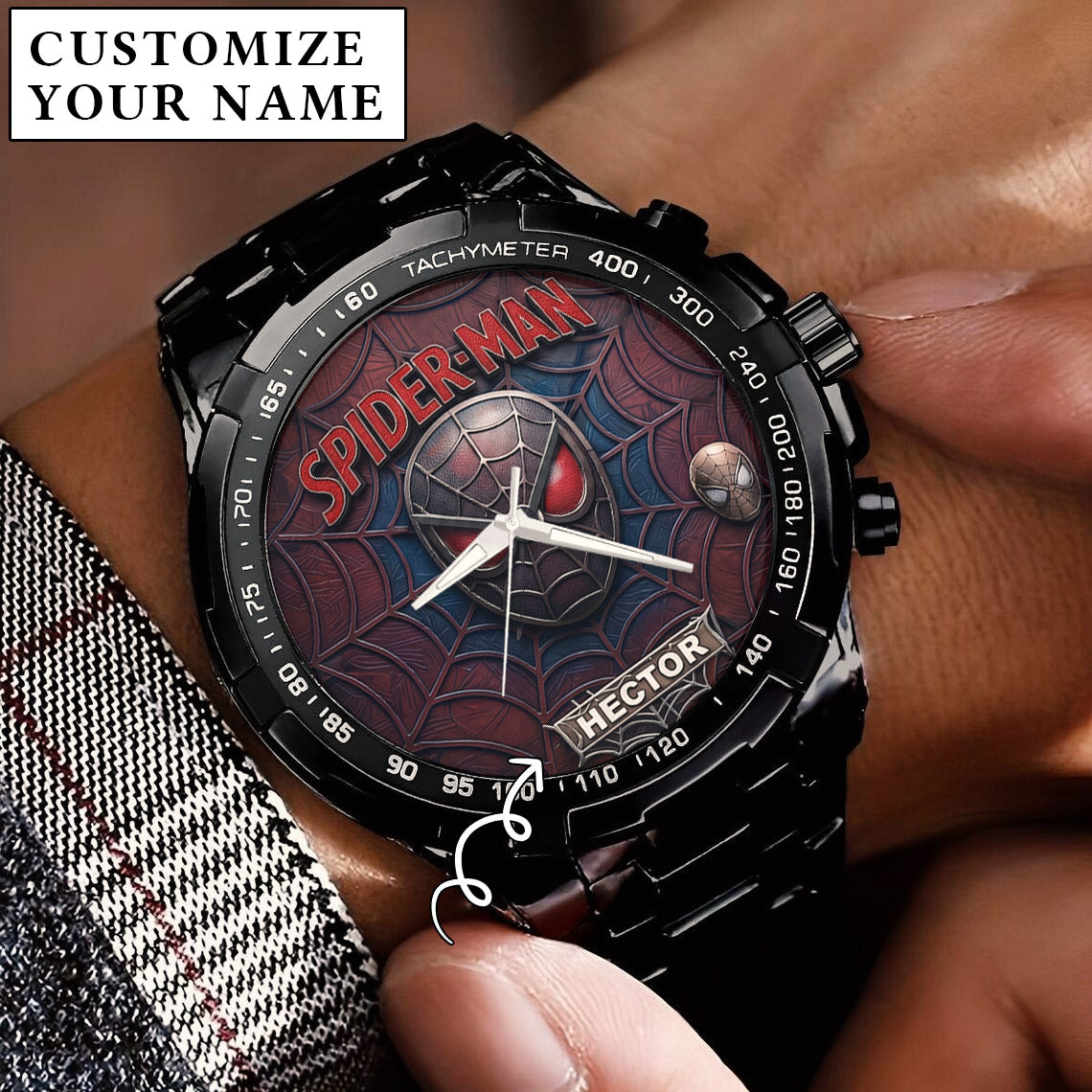 Spider Man Custom Name Limited Edition Watch