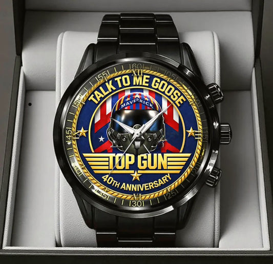 Top Gun 40th Anniversary Stainless Steel Watch