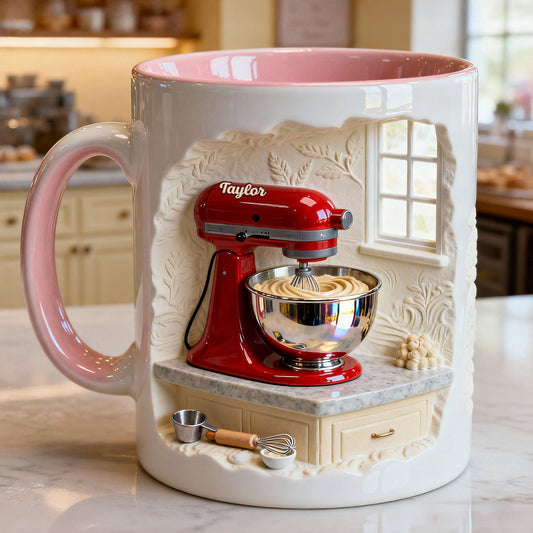 Cake Mixer Coffee Accent Mug - Personalized Gifts For Baker Coffee Mug 02KITI130125