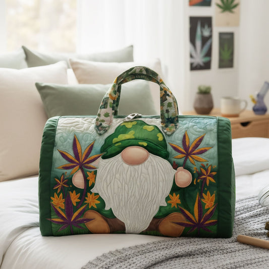Chill Gnome Quilted Duffle Bag Personalized Gifts For Gnome Lovers 01TOTI220925