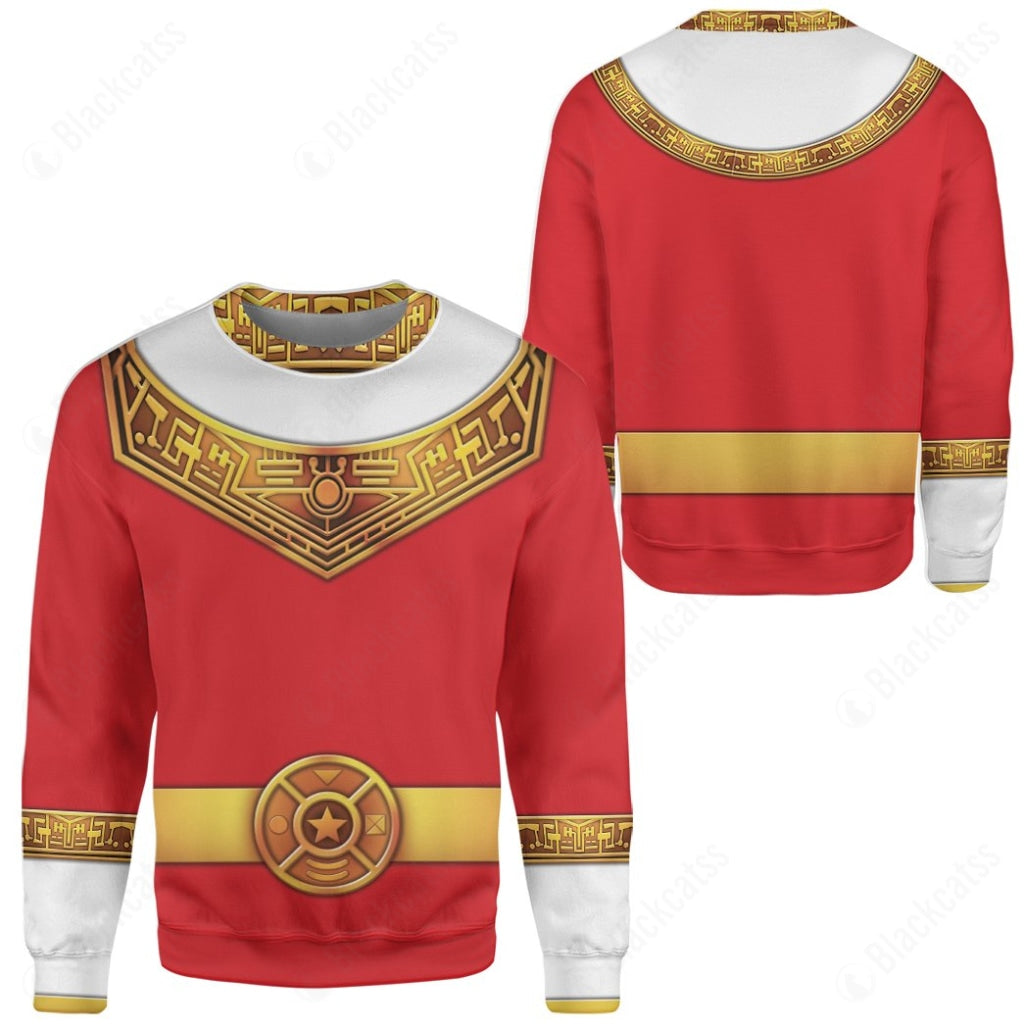 Red Power Rangers Zeo Custom Sweatshirt